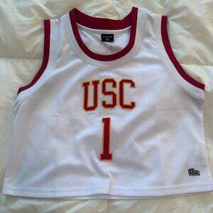 NWT USC Trojans Women's Hype And Vice #1 Cropped Basketball Jersey
